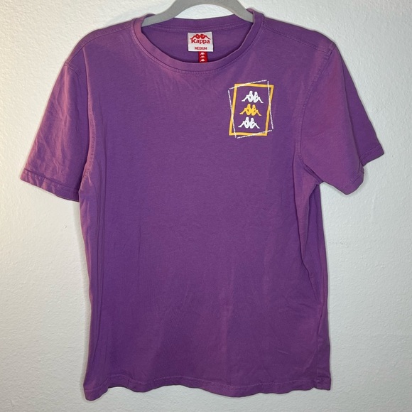 Kappa Logo Graphic Tee Purple & Gold Unisex T-Shirt | Size M - Picture 1 of 5